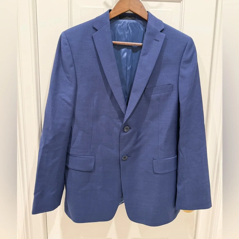 Michael Kors Navy Blue Boys Suit Jacket and Pants Size 18R